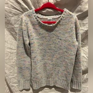 Carters Plush multi color knit sweater  girls sz 6